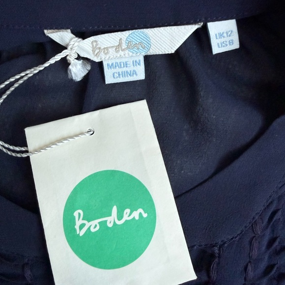 Boden Chic Navy Blouse - Picture 8 of 10